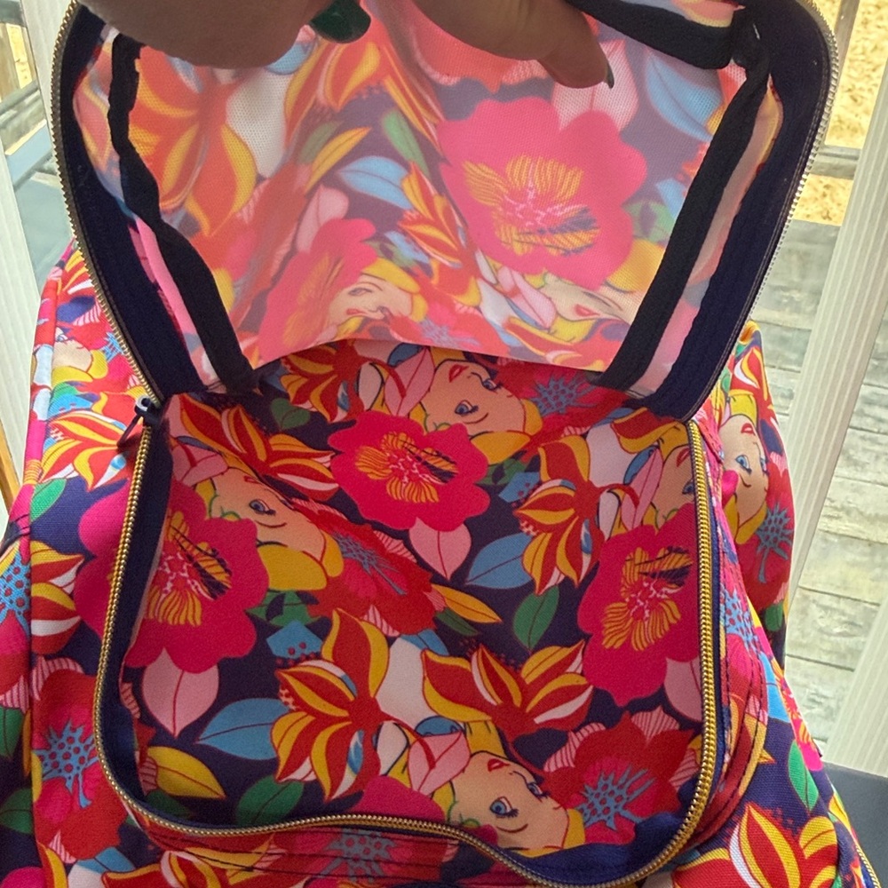 NWT Disney Alice in Wonderland Floral Backpack - Picture 7 of 10